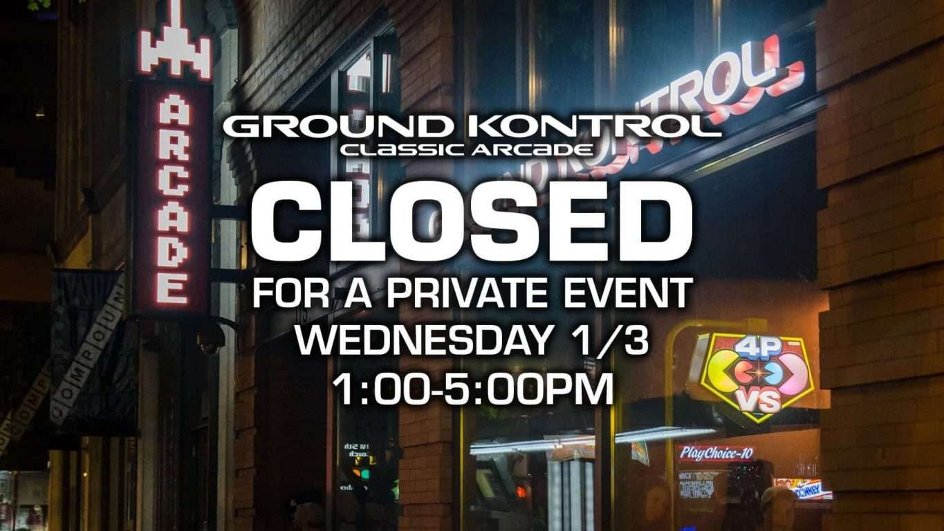 Closed From 1-5PM For a Private Event