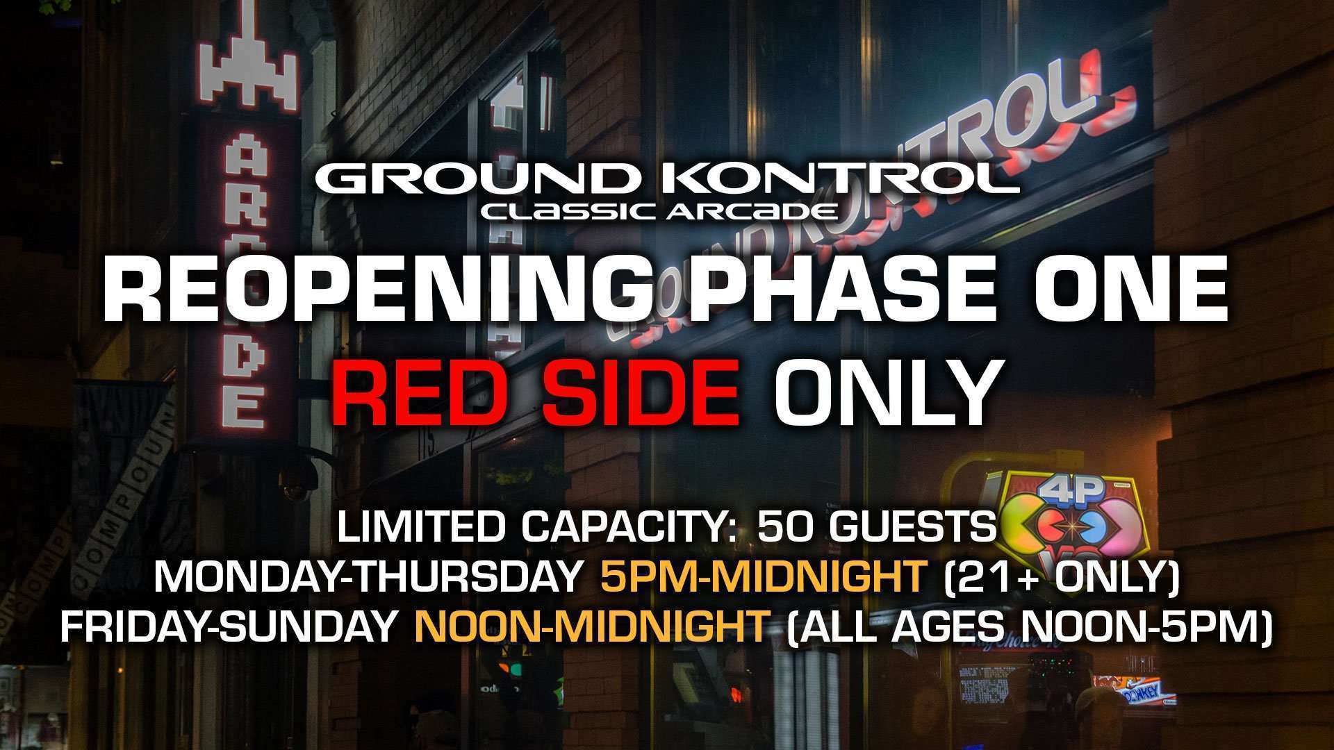 Phase One Reopening Information
