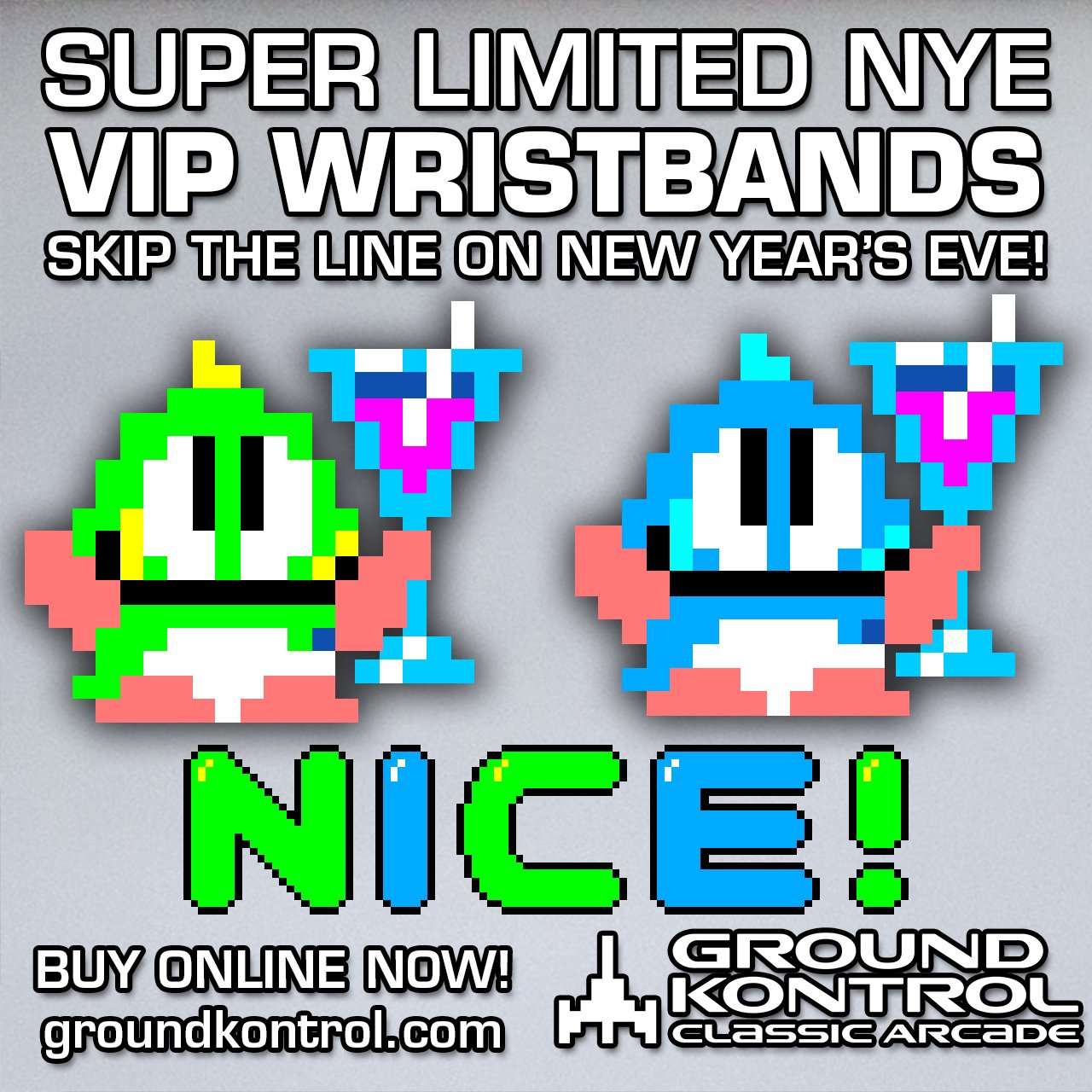 Now Available: New Year’s Eve 2016 VIP Wristbands – While They Last!