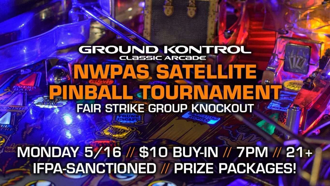 NWPAS Satellite Pinball Tournament: South By Northwest