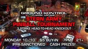 Stern Army Pinball Tournament (October 2022)