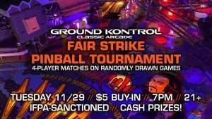 Fair Strike Pinball Tournament (November 2022)