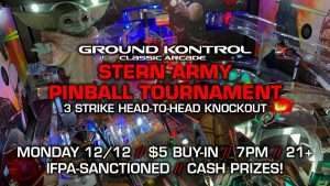 Stern Army Pinball Tournament (December 2022)