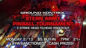 Stern Army Pinball Tournament (February 2023)