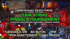Fair Strike Pinball Tournament (March 2023)