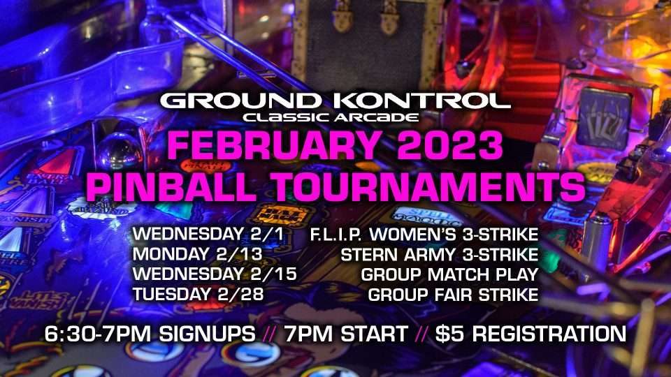 February 2023 Pinball Tournaments