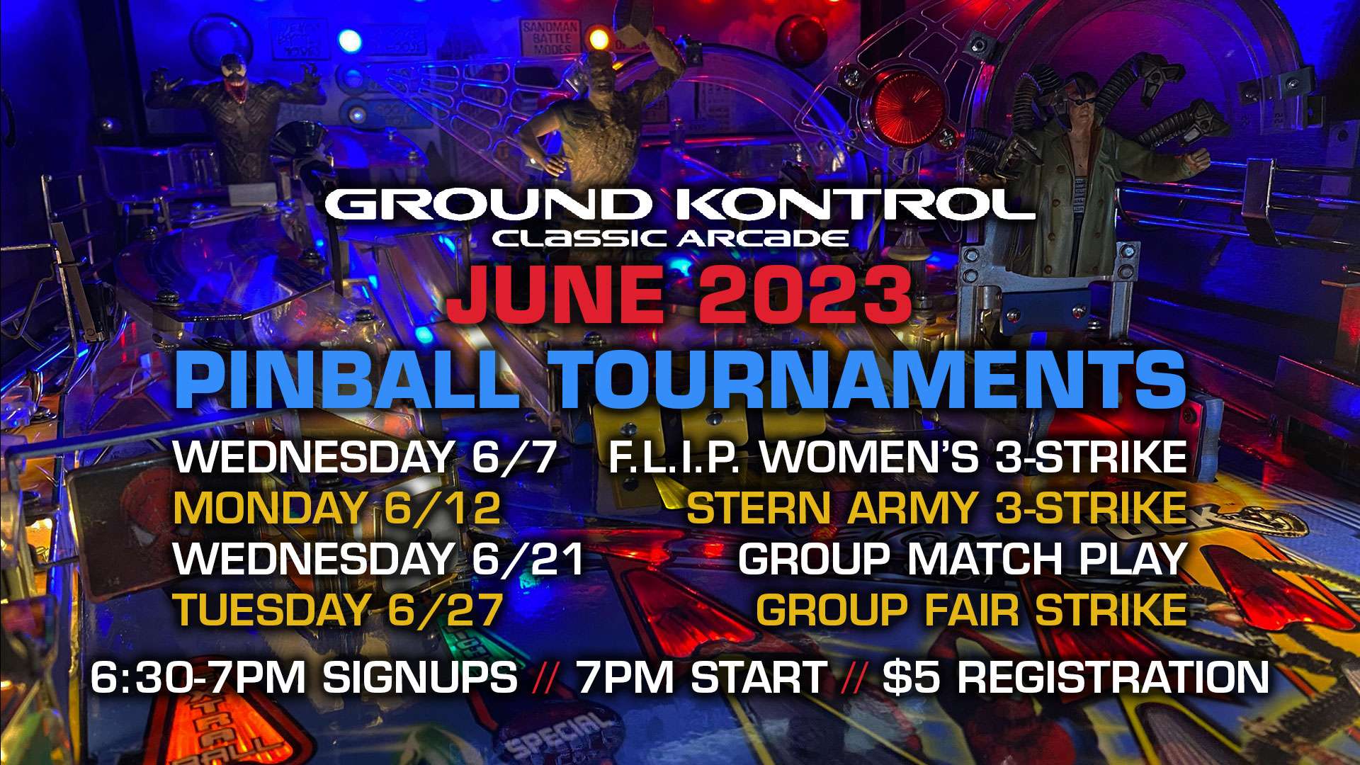 June 2023 Pinball Tournaments