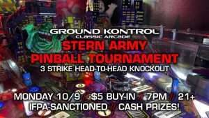 Stern Army Pinball Tournament (October 2023)