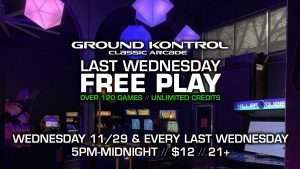 Last Wednesday FREE PLAY Party!