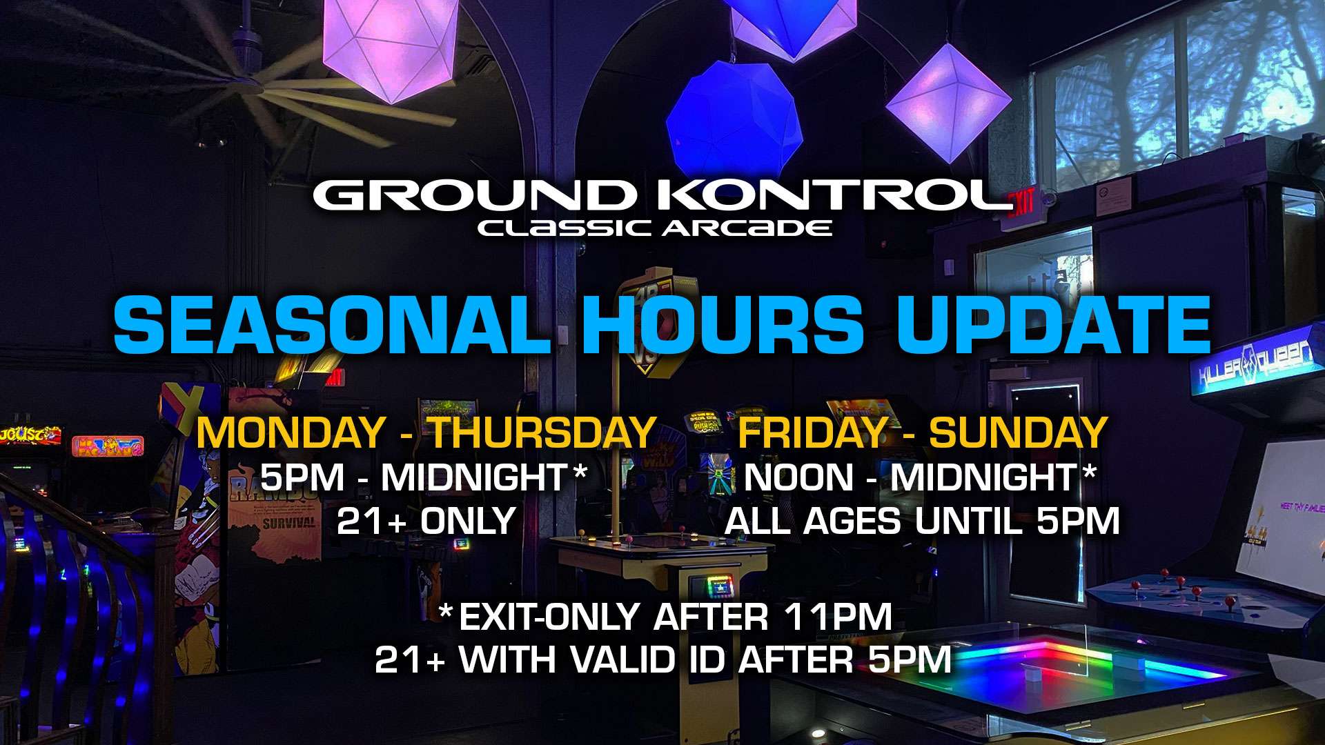 Seasonal Hours Update