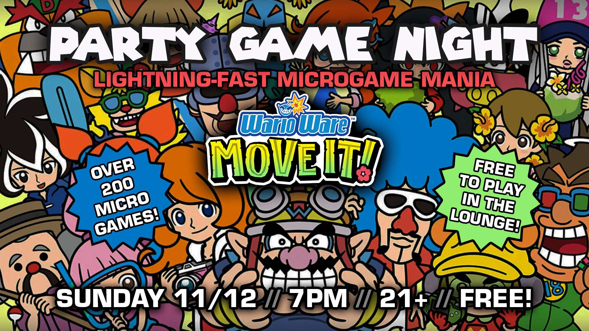 Party Game Night: WarioWare Move It!Ground Kontrol Classic Arcade and Bar