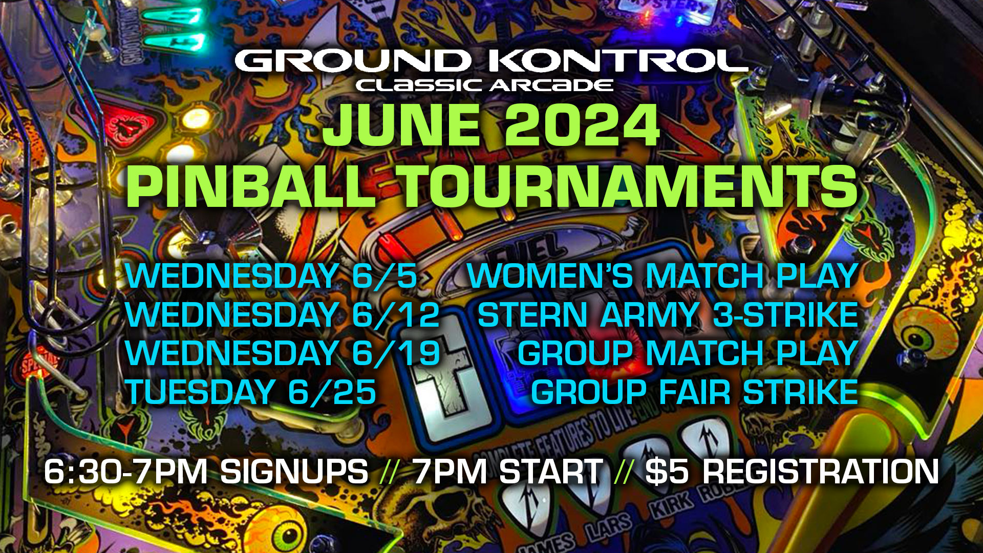June 2024 Pinball Tournaments