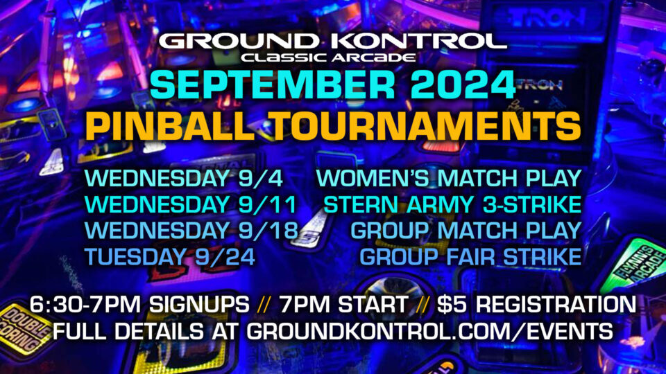 September 2024 Pinball Tournaments