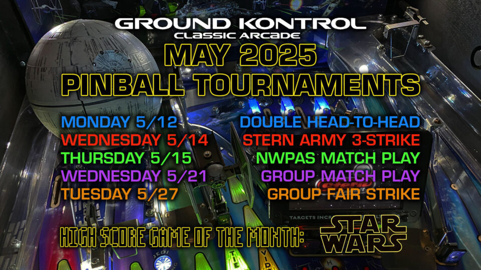May 2025 Pinball Tournaments