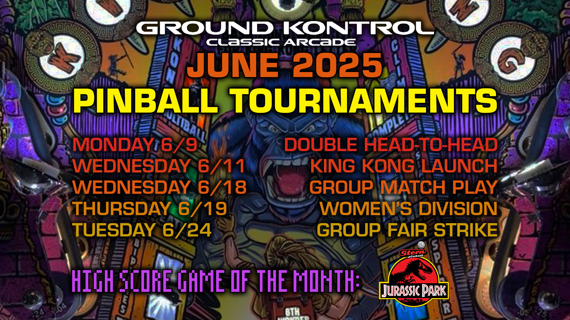 June 2025 Pinball Tournaments