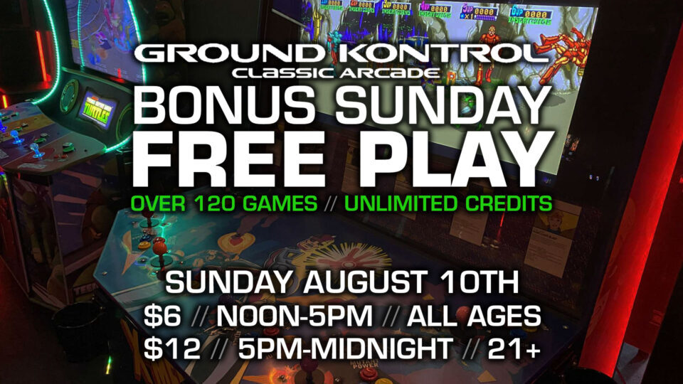 Bonus Sunday FREE PLAY Party! (August 2025)