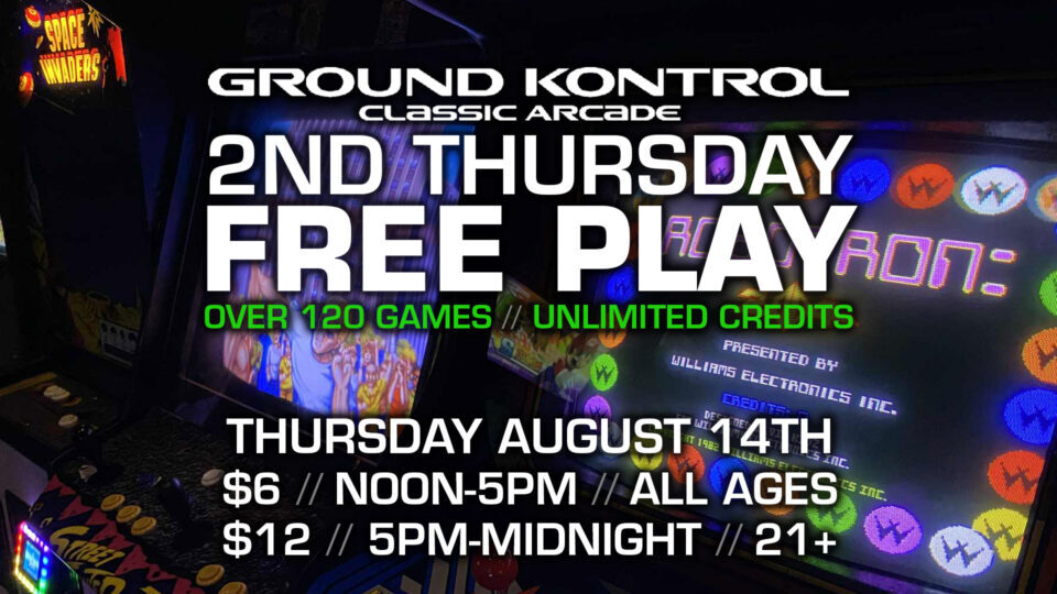 2nd Thursday FREE PLAY Party! (August 2025)