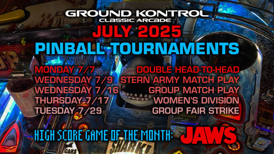 July 2025 Pinball Tournaments