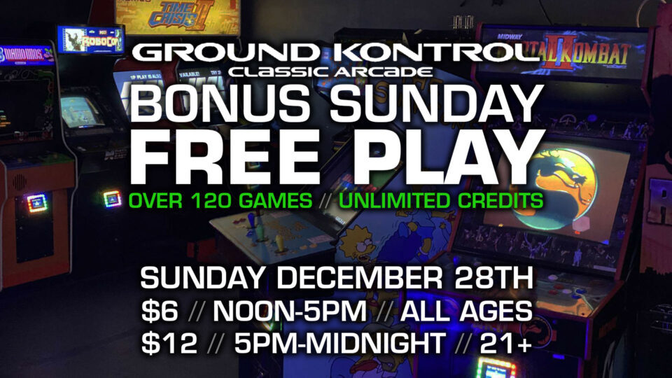 Bonus Sunday FREE PLAY Party! (December 2025)