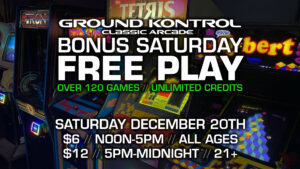 Bonus Saturday FREE PLAY Party! (December 2025)