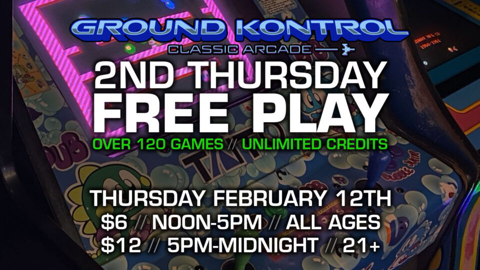 2nd Thursday FREE PLAY Party! (February 2026)