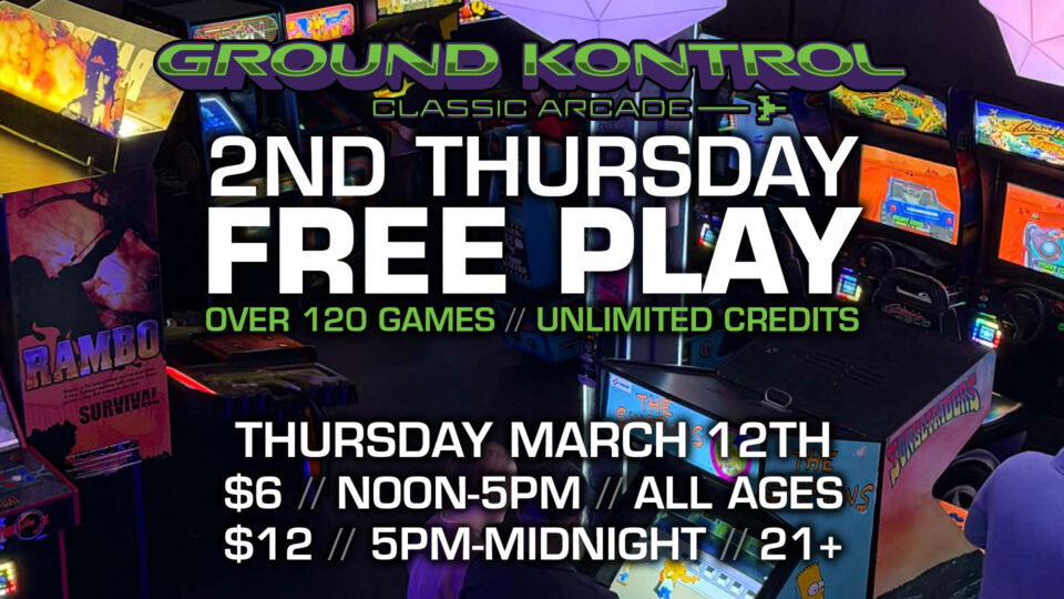 2nd Thursday FREE PLAY Party! (March 2026)