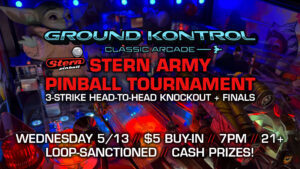 Stern Army Pinball Tournament (May 2026)