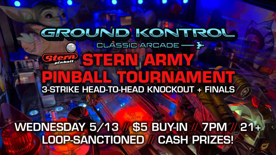 Stern Army Pinball Tournament (May 2026)