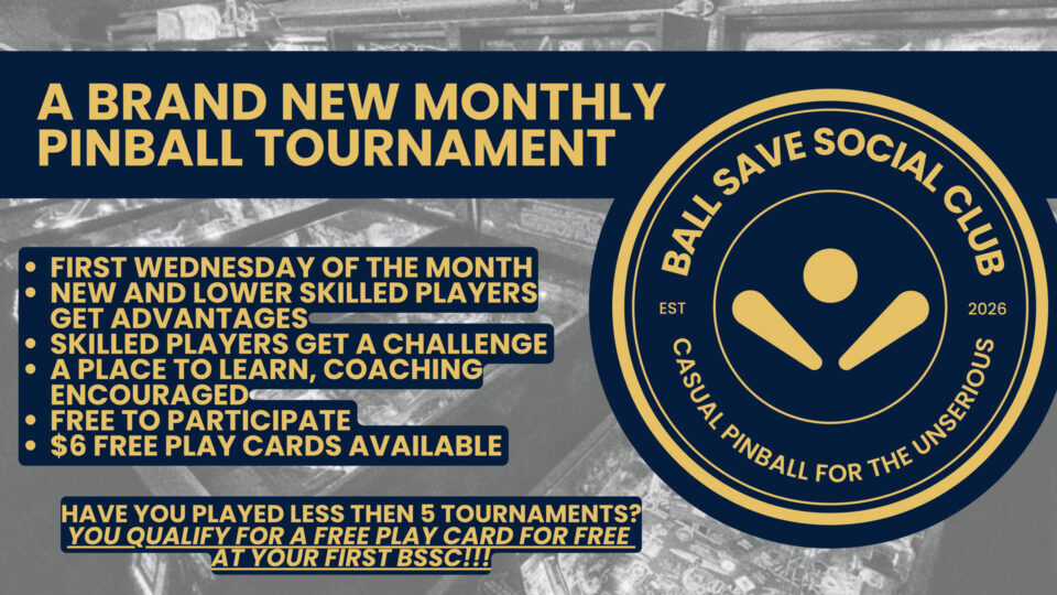 Ball Save Social Club Pinball Tournament