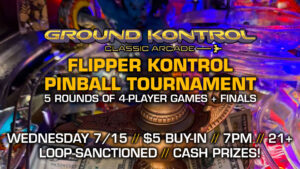 Flipper Kontrol Pinball Tournament (July 2026)