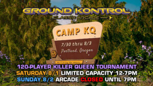 Limited Public Capacity Due To Camp Killer Queen Tournament