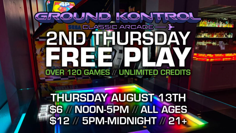 2nd Thursday FREE PLAY Party! (August 2026)