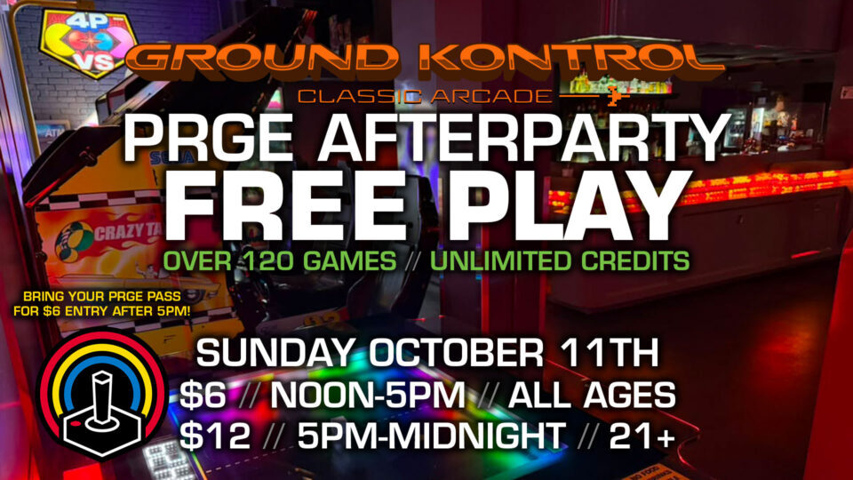 Portland Retro Gaming Expo FREE PLAY Afterparty!