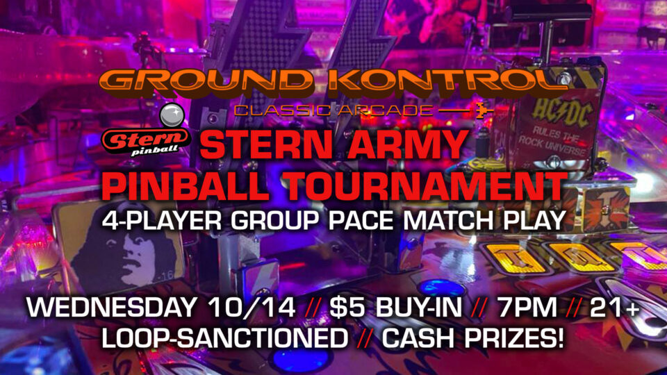 Stern Army Pinball Tournament (October 2026)